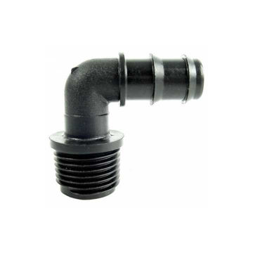 Visualizza i dettagli per Gomito portagomma maschio 16mm x 1/2" SAB Immagine di Gomito portagomma maschio 16mm x 1/2" SAB
