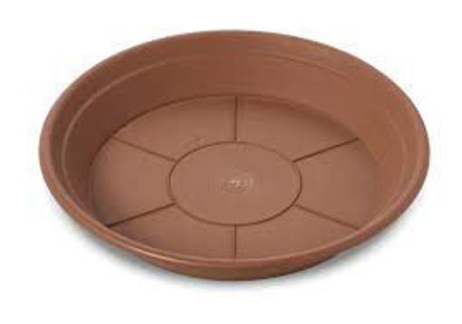 Immagine di Sottovaso mod. Leader in plastica Ø 18 cm color terracotta