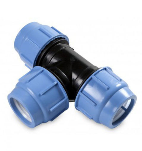 Immagine di Raccordo Tee rapido 16mm x 16mm X 16mm PN16 Blue seal