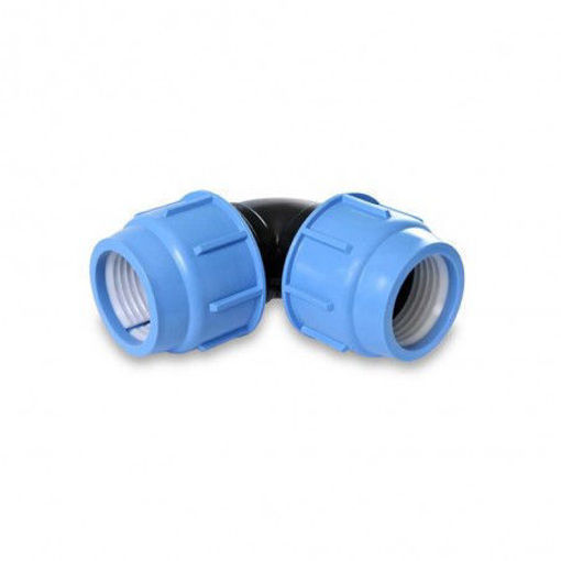 Immagine di Raccordo gomito rapido 40 mm PN 16 Blue seal